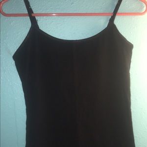 Black tank top